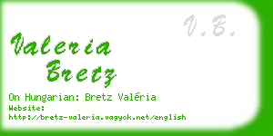 valeria bretz business card